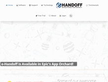 Tablet Screenshot of e-handoff.com